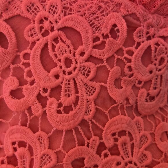 💖 HOT FUCHSIA “Beneath the Sea” Lace Bustier – Small | 28” Around | Elegant + - Picture 3 of 7
